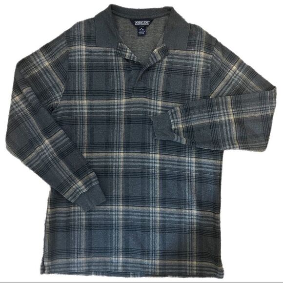 Lands' End Other - Lands’ End Plaid Long Sleeve Shirt. 100% Cotton. Size M. Great Condition!!